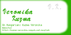 veronika kuzma business card